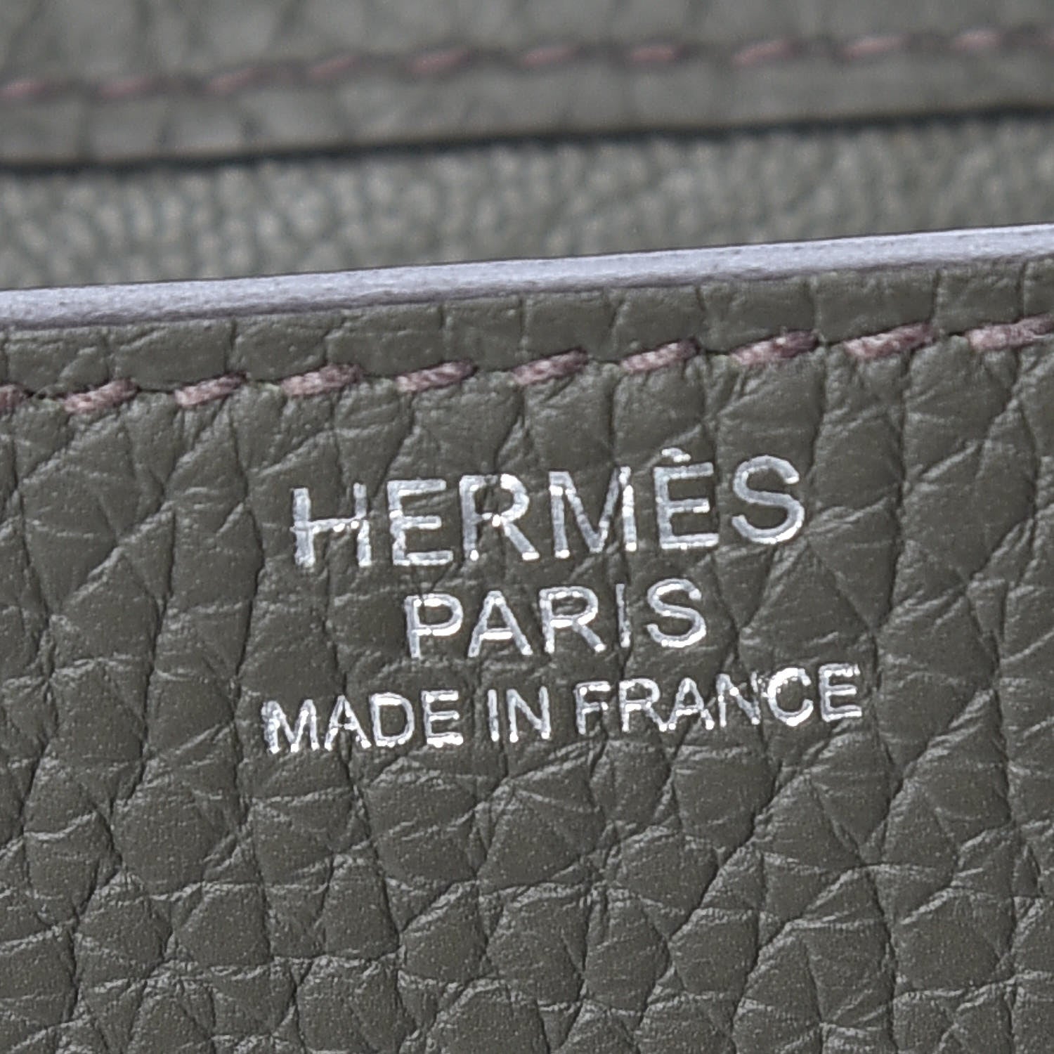 Hermes Taurillon Clemence Steve Pochette Vert De Gris 8 of 9