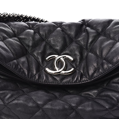 Chanel Washed Lambskin Chain Around Hobo Black 8 of 10