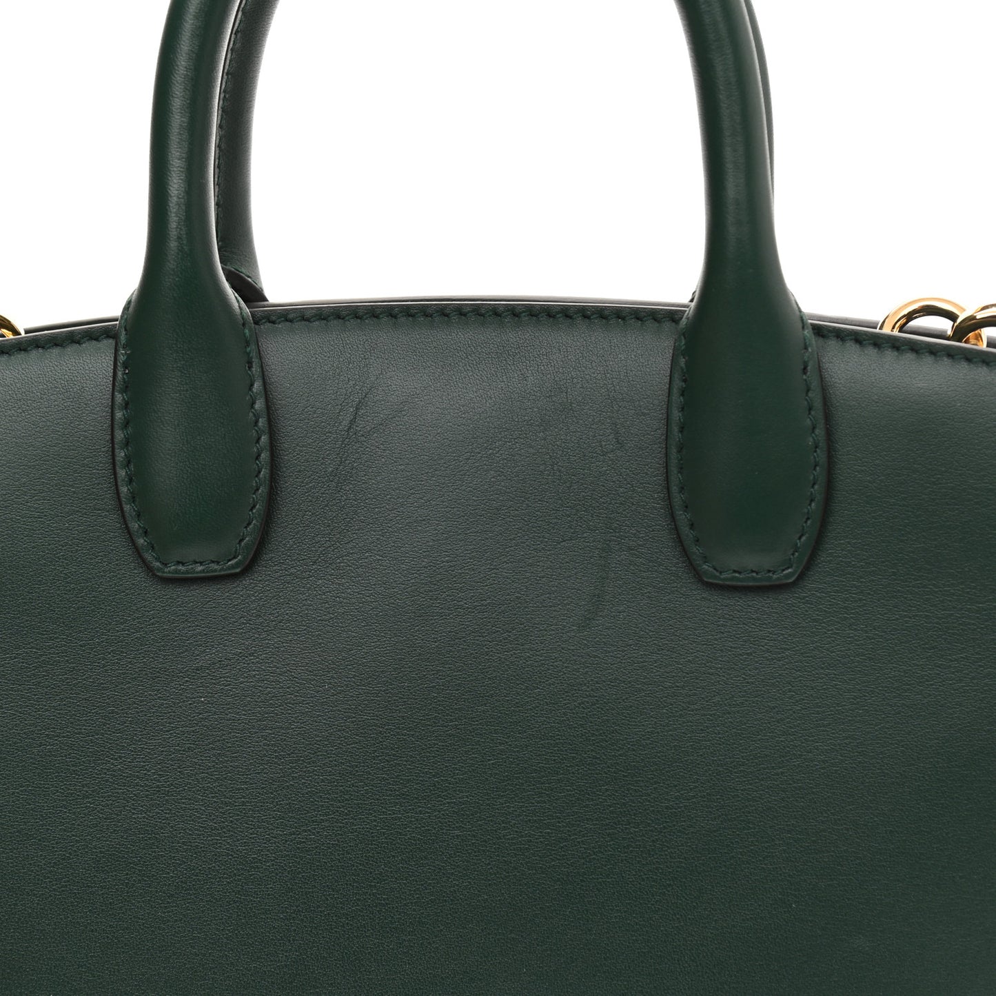 Calfskin Small Studio Box Bag Dark Green
