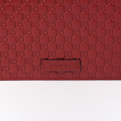 Gucci Microguccissima Crossbody Wallet Red 8 of 9