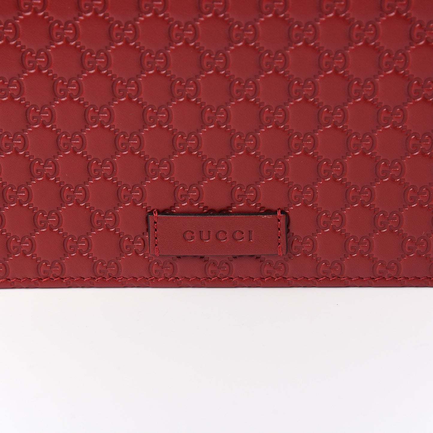 Microguccissima Crossbody Wallet Red