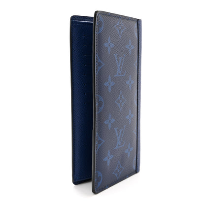 Louis Vuitton Taigarama Brazza Wallet NM Cobalt 3 of 10