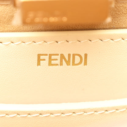 Fendi Vitello King Camoscio Metal Stitch Peekaboo I SEE U Satchel Pergamena 7 of 13