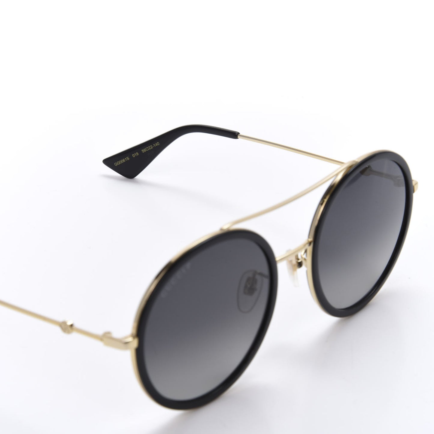 Round Frame Sunglasses GG0061S Black