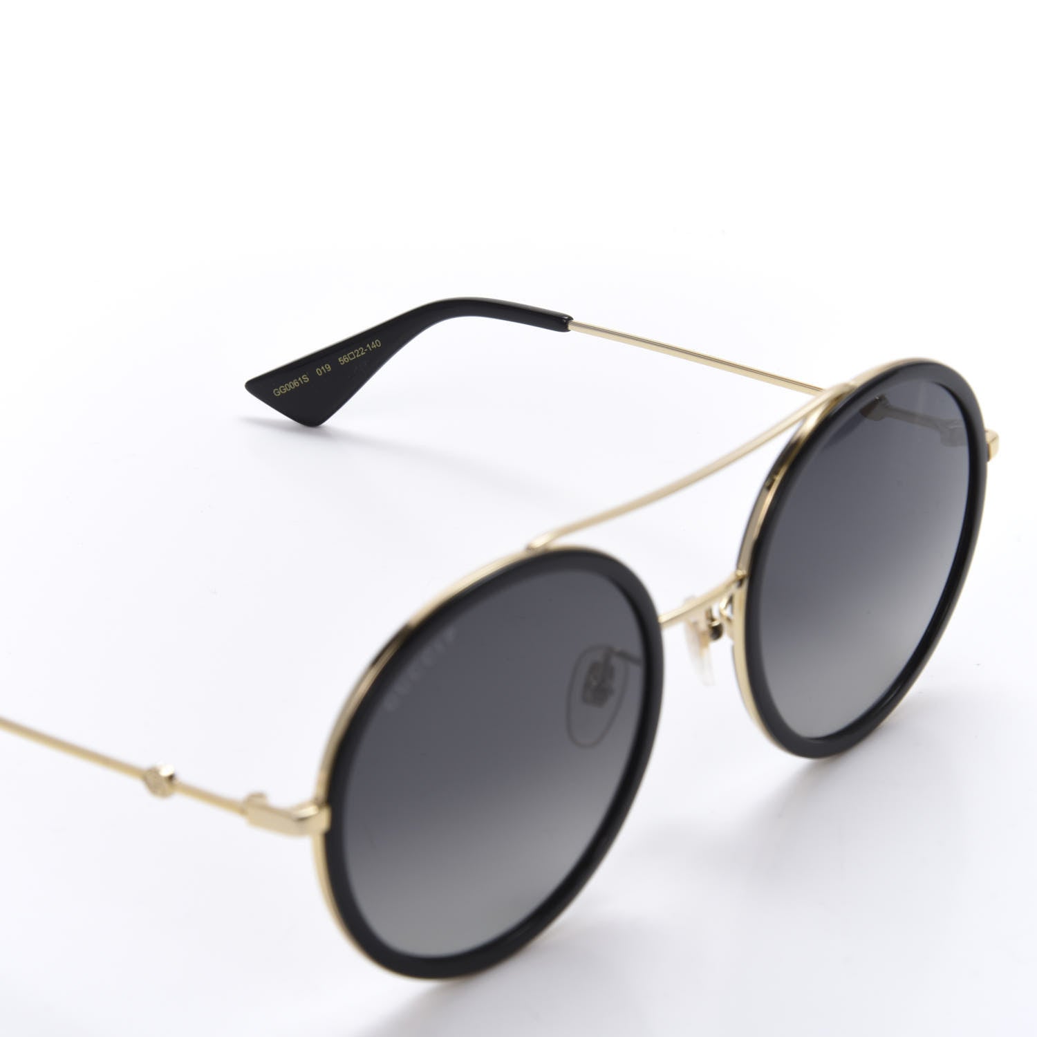 Gucci Round Frame Sunglasses GG0061S Black 6 of 8