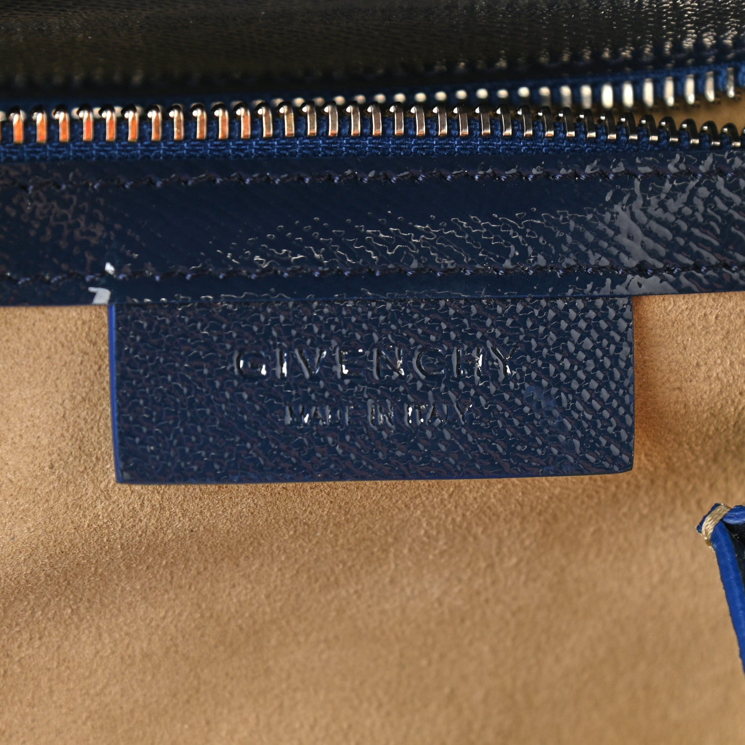 Givenchy Patent Calfskin Mini Pandora Box Crossbody Bag Blue 5 of 11