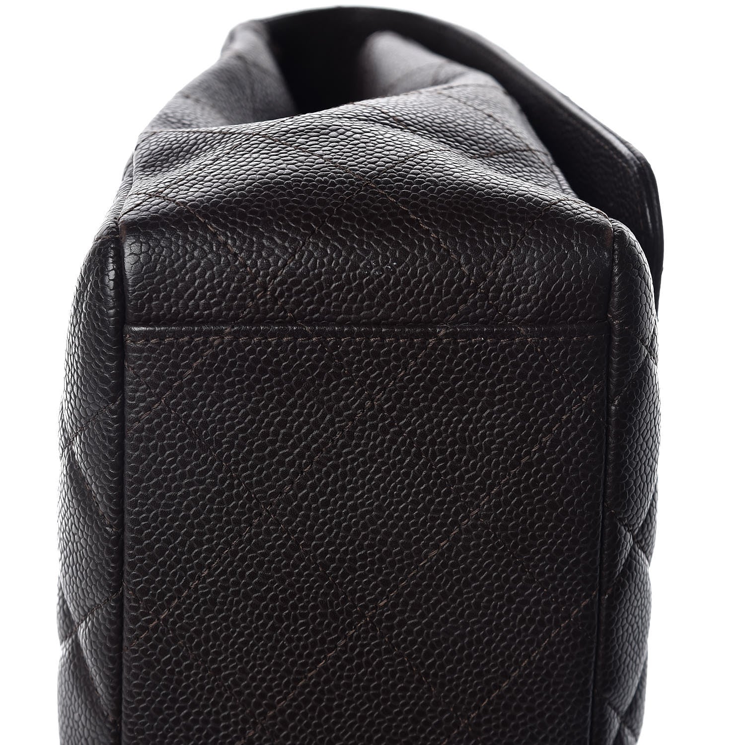 Chanel Caviar Quilted Maxi Single Flap Brown 11 of 11