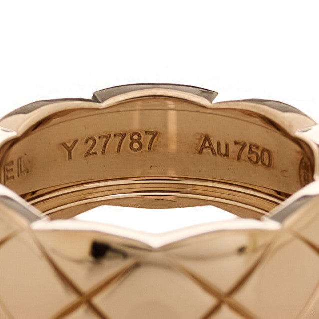 18K Beige Gold Small Coco Crush Ring 48 4.5