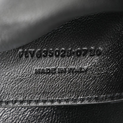 Saint Laurent Suede Smooth Calfskin Monogram Medium Solferino Soft Satchel Black 7 of 11