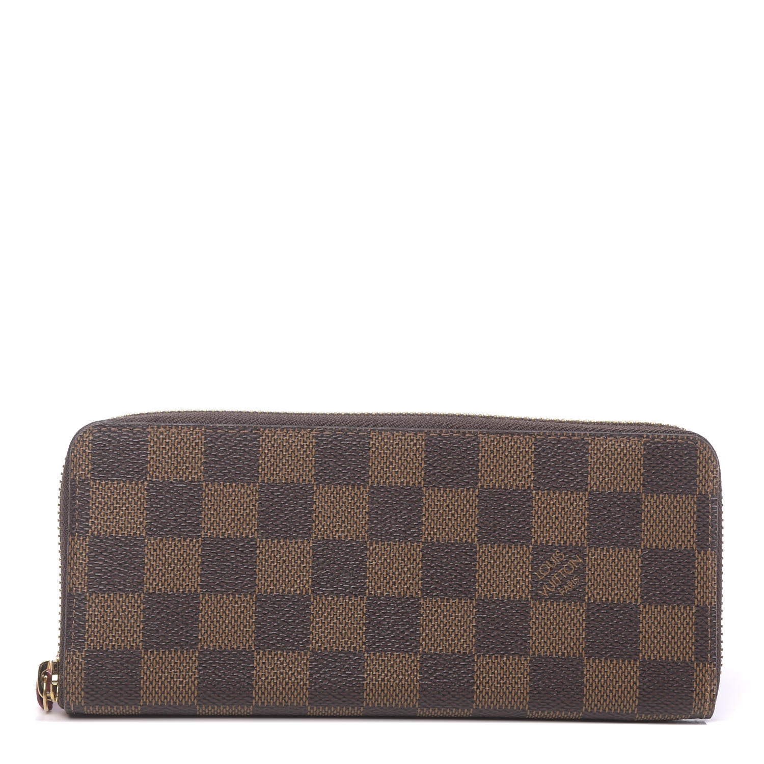 Louis Vuitton Damier Ebene Clemence Wallet Cherry 1 of 7