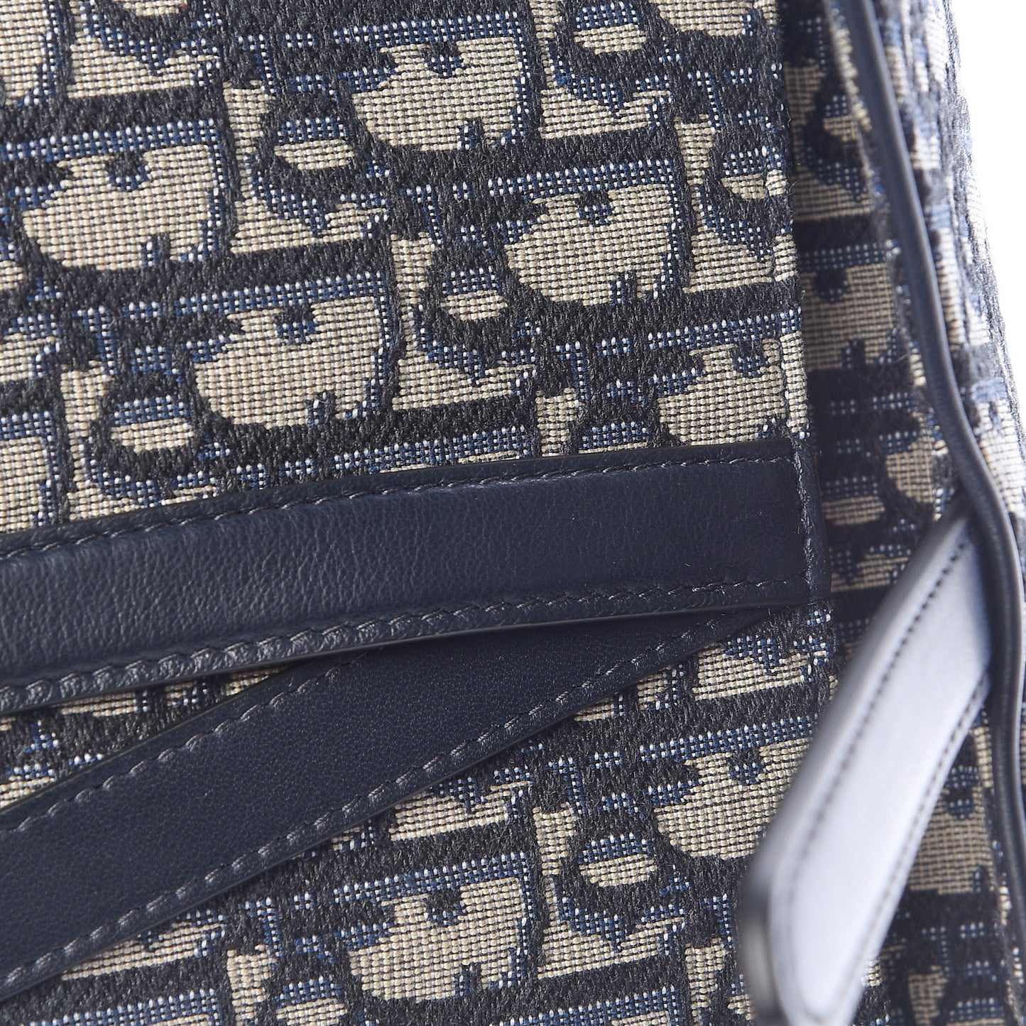 Oblique Saddle Belt Bag Blue