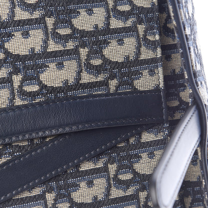 Christian Dior Oblique Saddle Belt Bag Blue 7 of 8