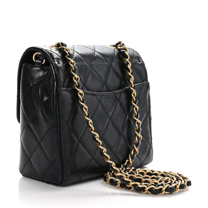Chanel Goatskin Quilted Mini Square Flap Black 3 of 10