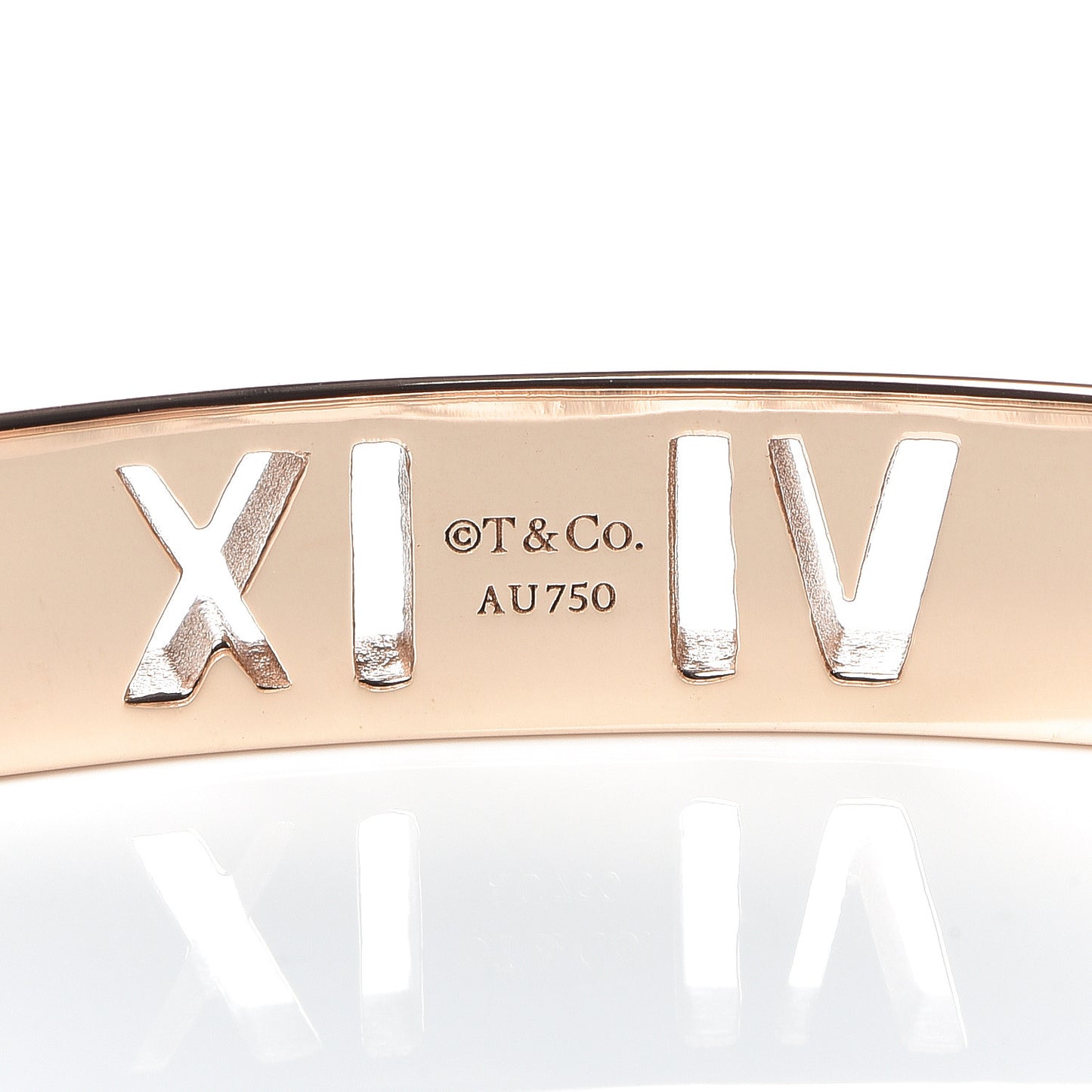 18K Rose Gold Diamond Atlas Pierced Hinged Bangle Bracelet