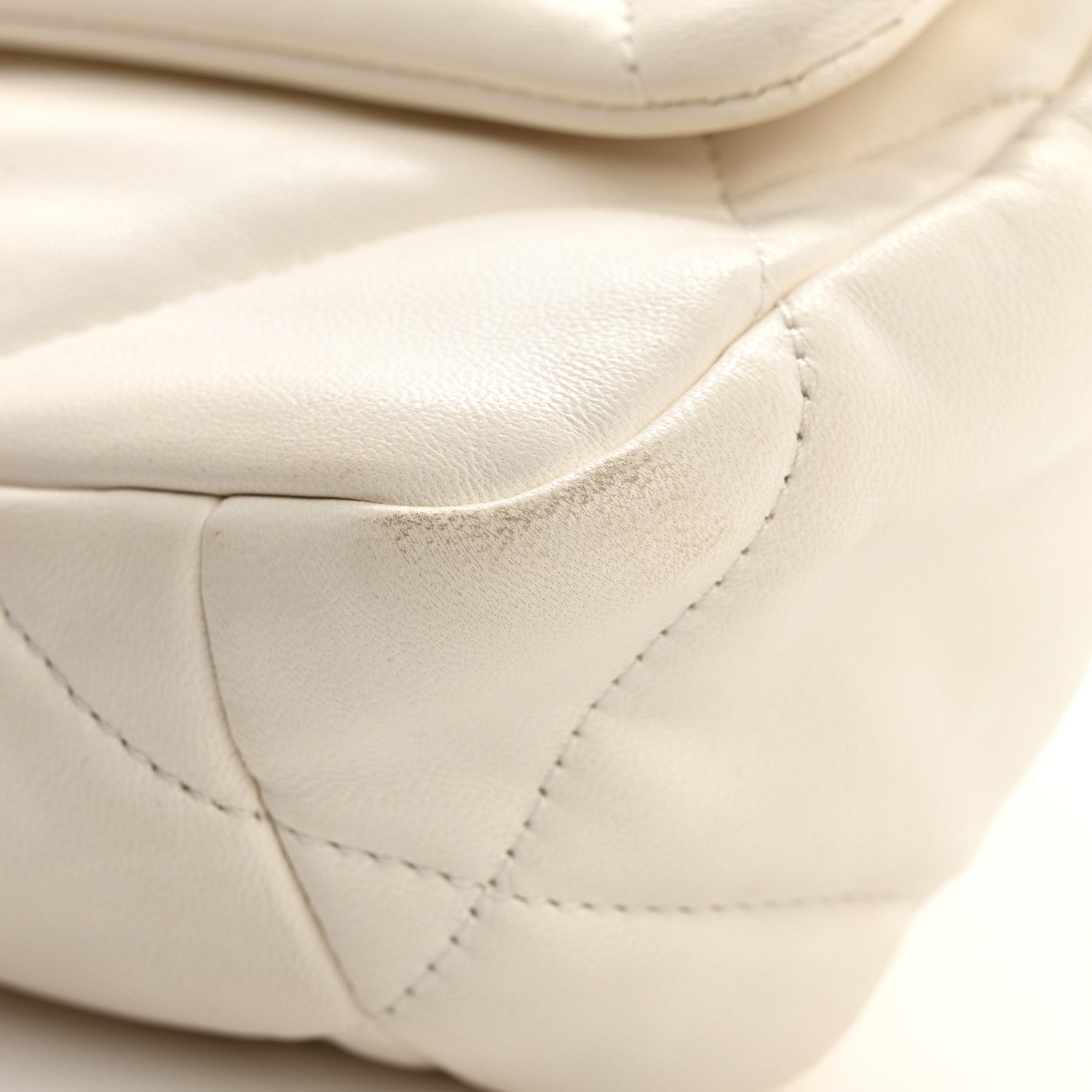 Chanel Lambskin Quilted Medium Chanel 19 Flap White 11 of 11