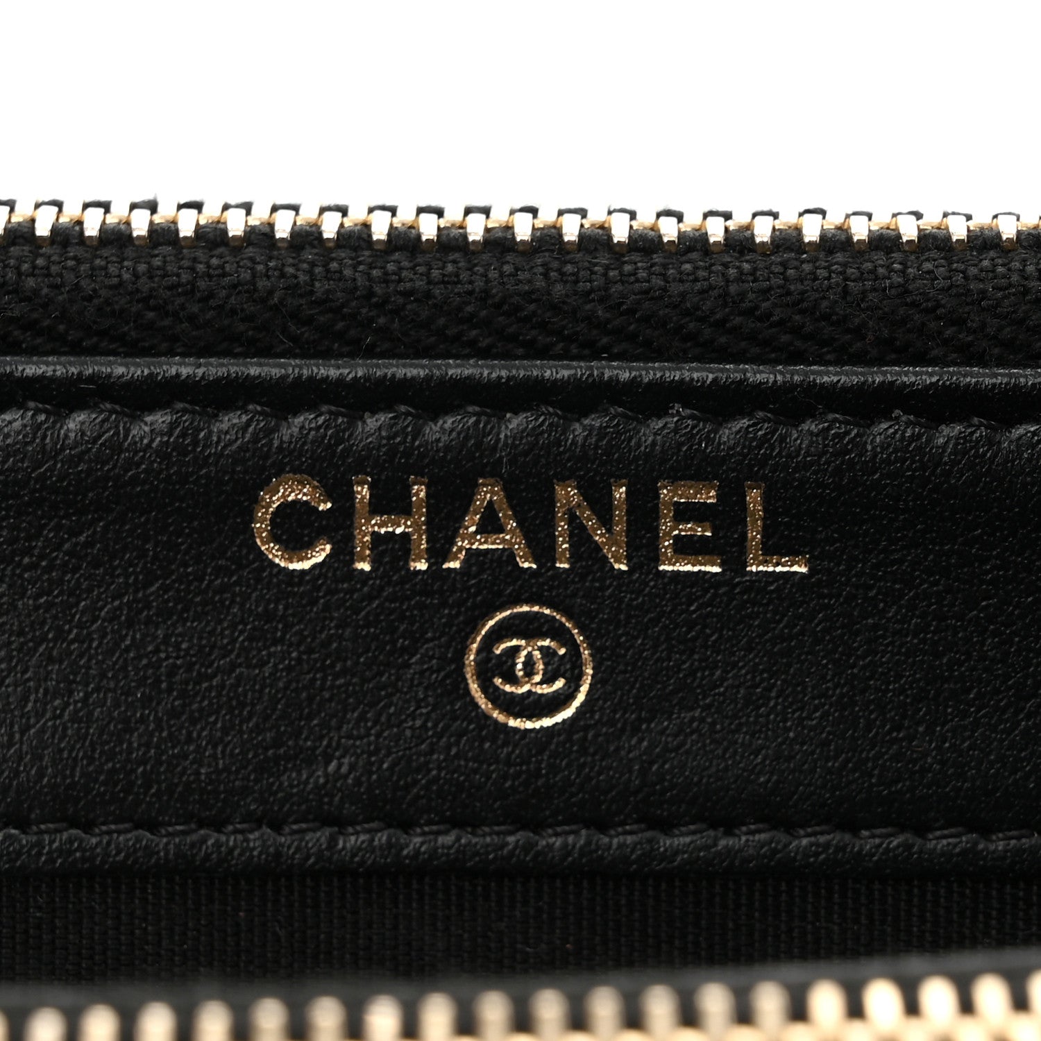Chanel Caviar Quilted CC Filigree Clutch With Chain Beige Black 6 of 12