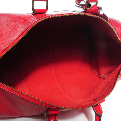 Louis Vuitton Epi Keepall 50 Rouge 5 of 7
