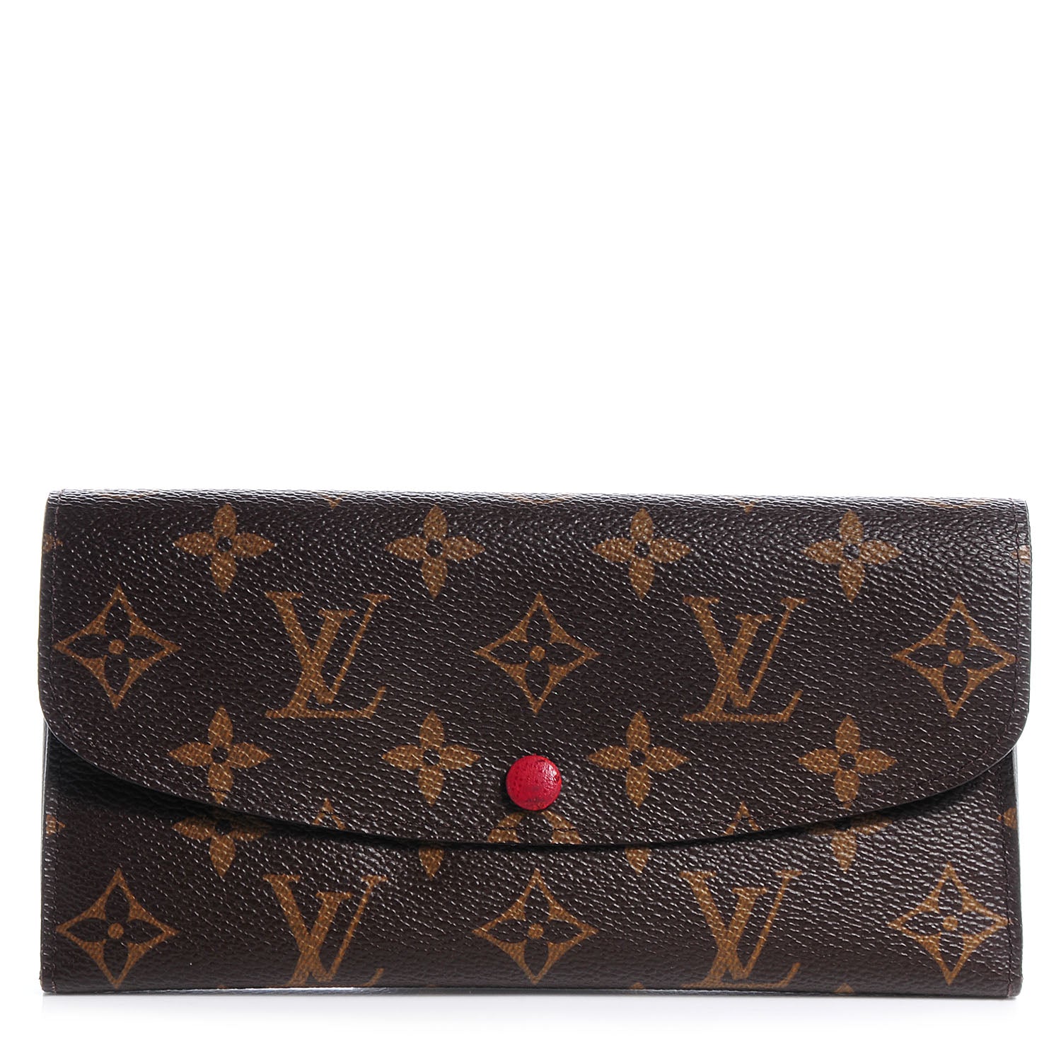 Louis Vuitton Monogram Emilie Wallet Red 1 of 7