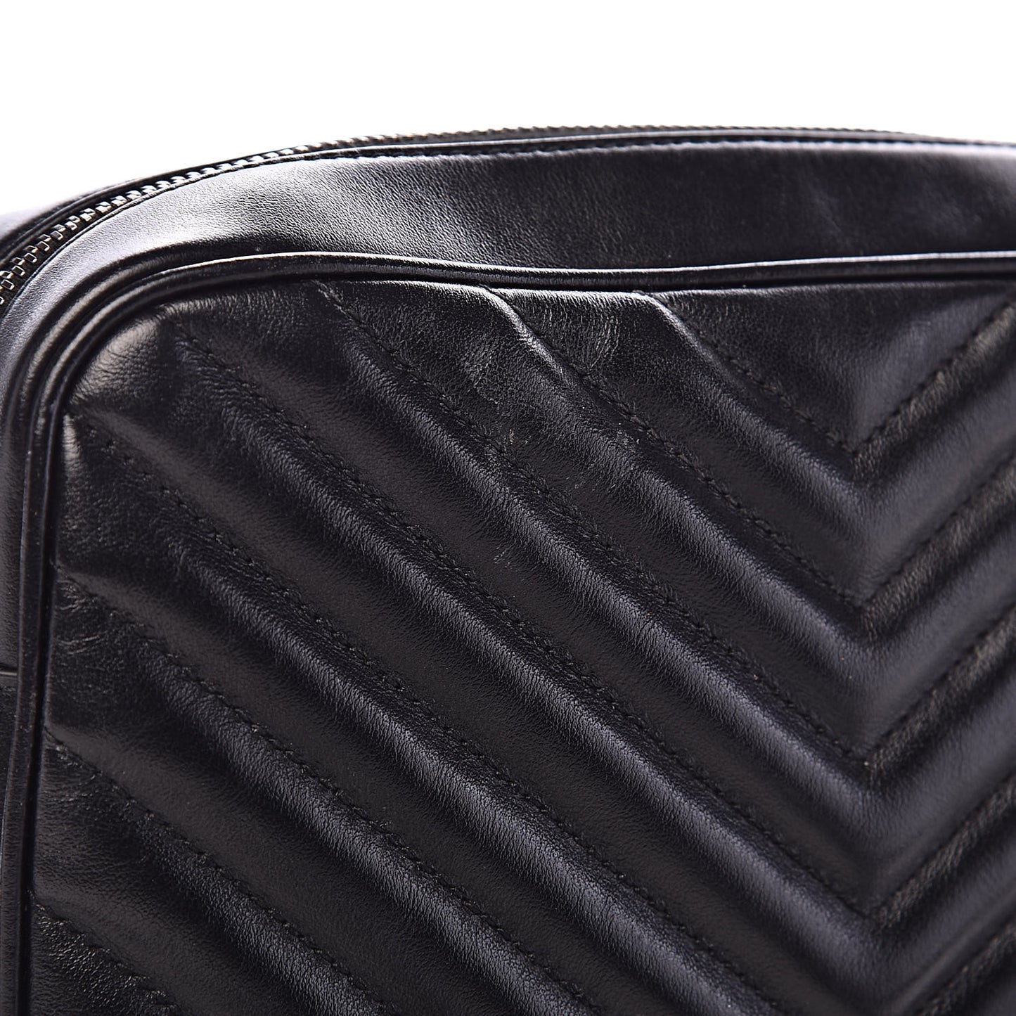 Calfskin Matelasse Monogram Lou Camera Bag Black