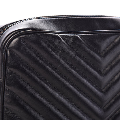 Saint Laurent Calfskin Matelasse Monogram Lou Camera Bag Black 10 of 16