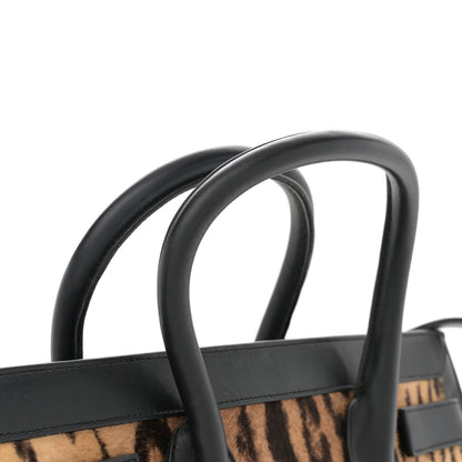 Saint Laurent Calf Hair Leopard Print Small Sac De Jour Black 12 of 12