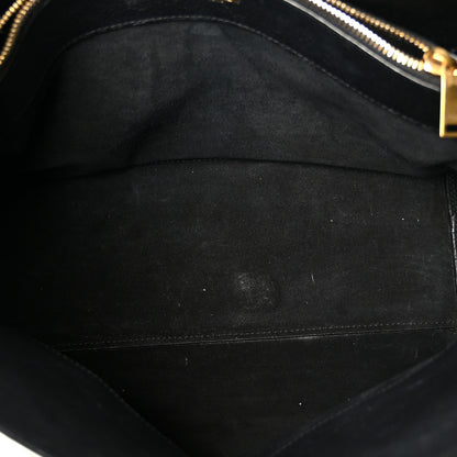Saint Laurent Grained Calfskin Small Supple Sac De Jour Black 6 of 13