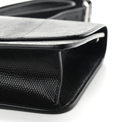 Saint Laurent Snakeskin Carre Satchel Black 9 of 9