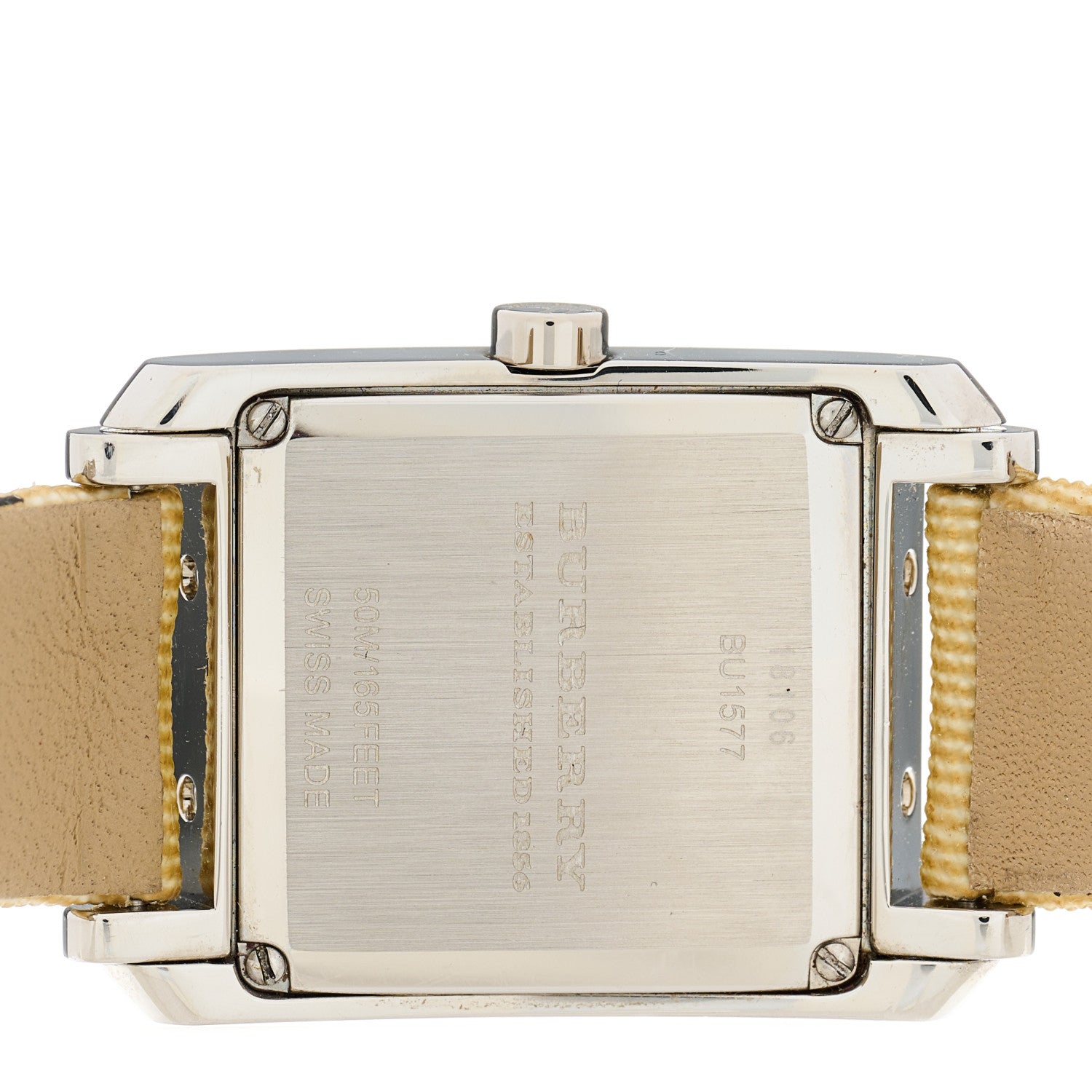 Burberry Stainless Steel Calfskin 25mm Nova Check Quartz Watch BU1577 4 of 4