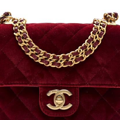 Chanel Velvet Enamel Mini Flap Red 9 of 12