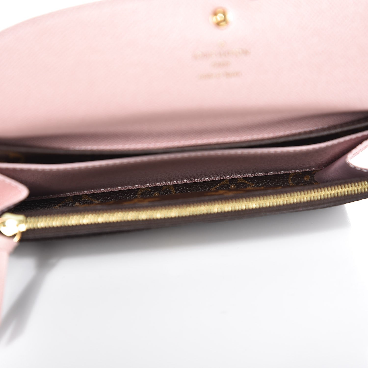 Louis Vuitton Monogram Emilie Wallet Rose Ballerine 5 of 7