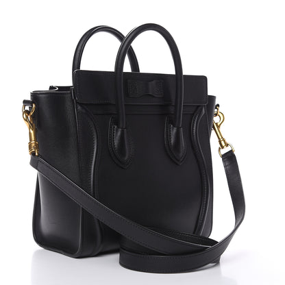 Celine Smooth Calfskin Nano Luggage Black 3 of 11