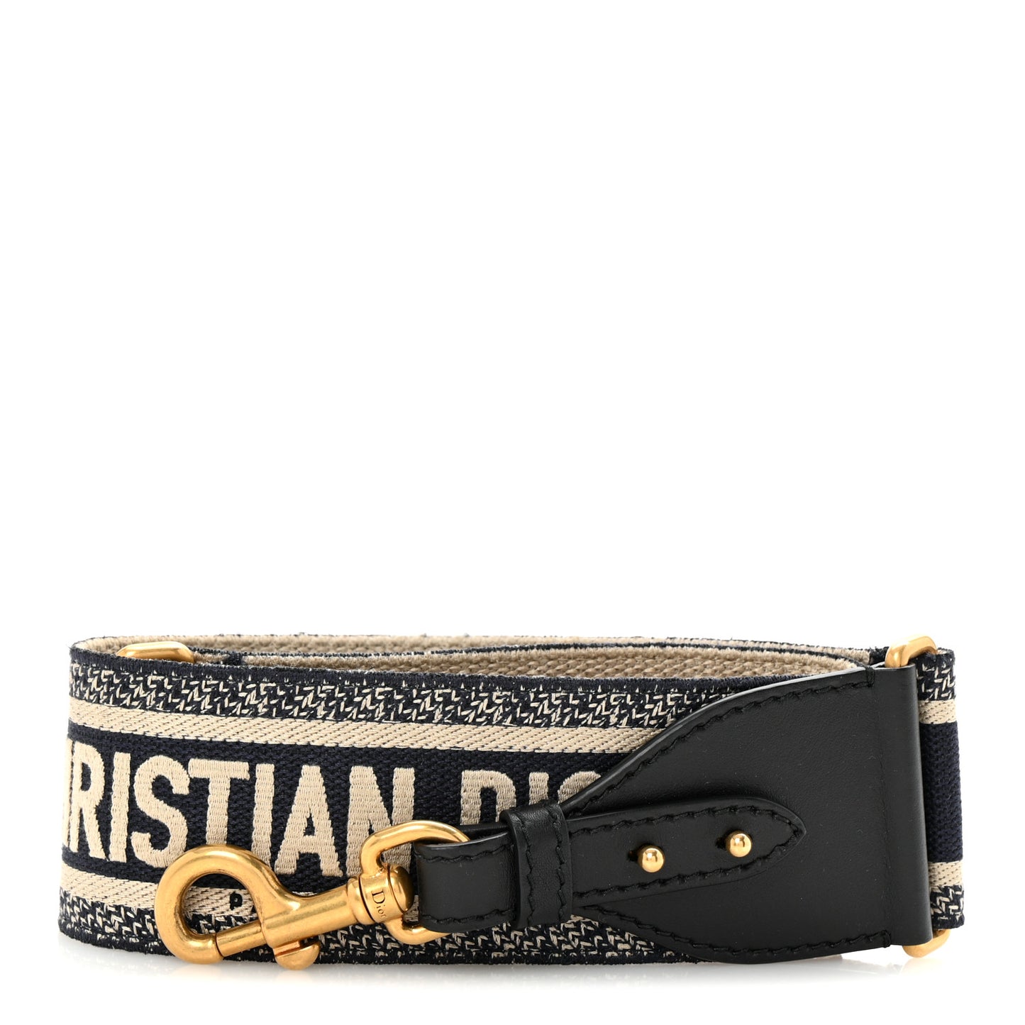 Canvas Embroidered Shoulder Strap Blue