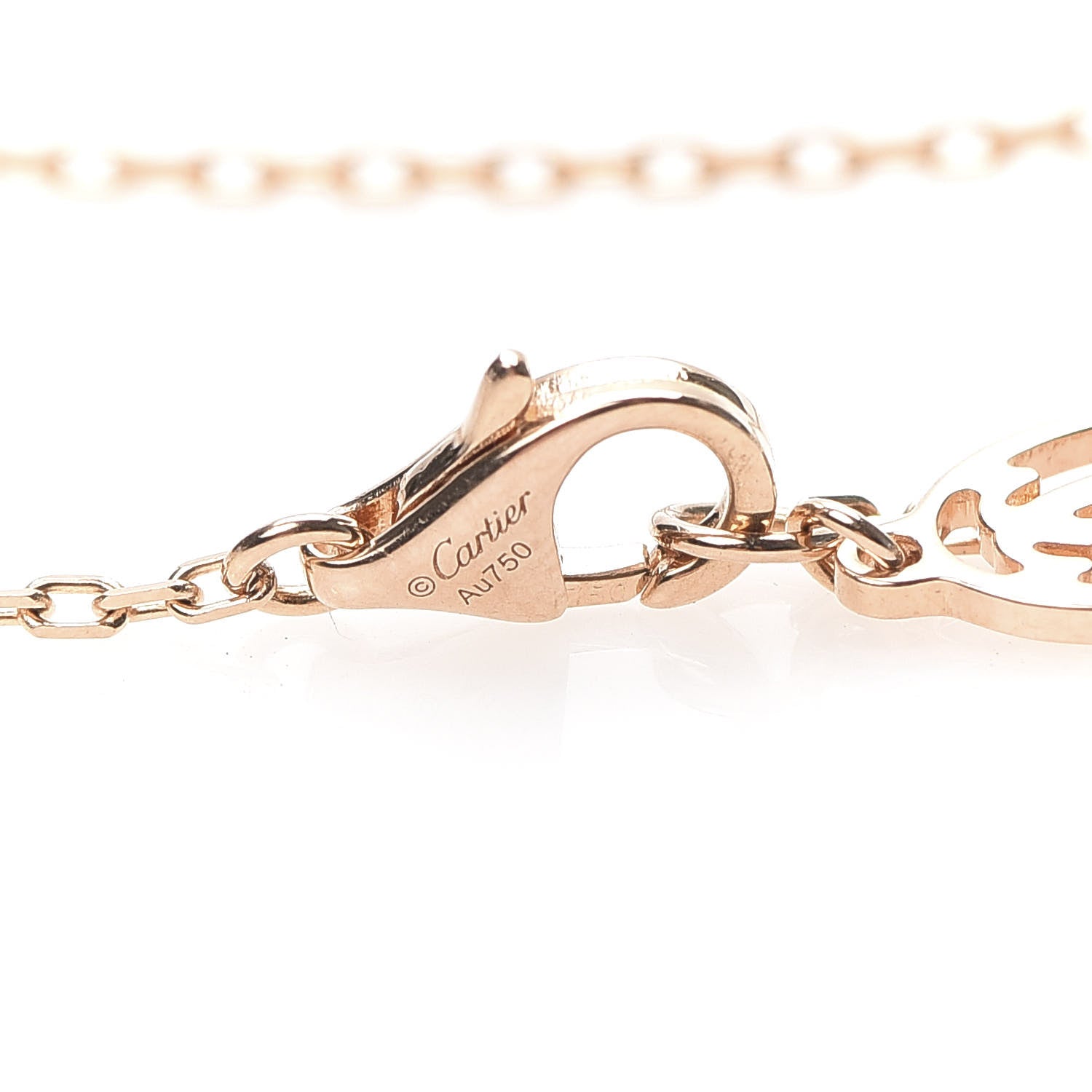 Cartier 18K Pink Gold Diamond SM D'Amour Pendant Necklace 5 of 7