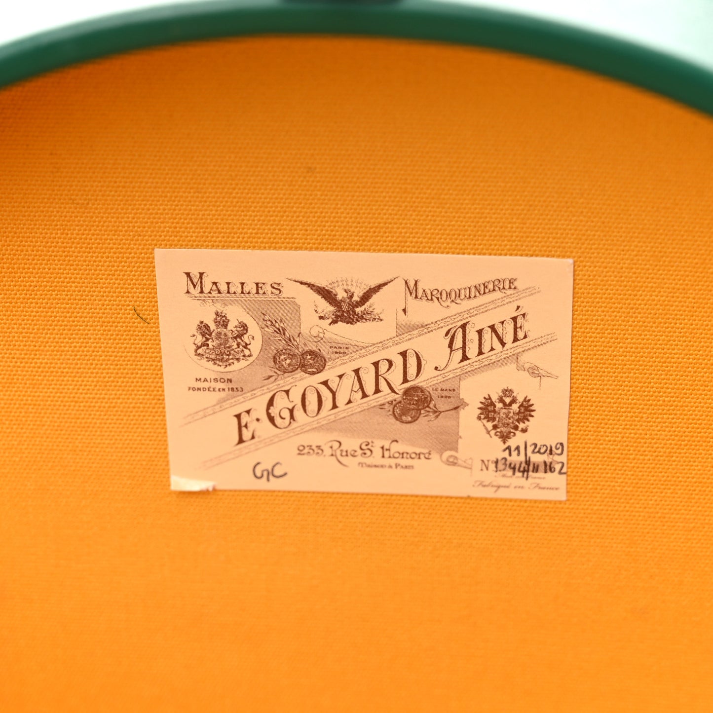 Goyardine Alto Hatbox Green