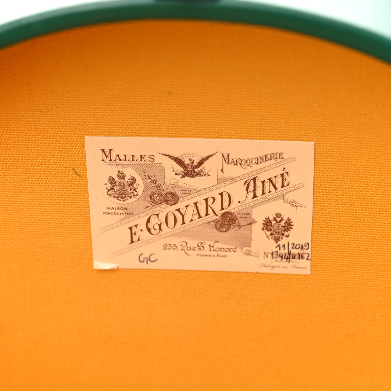 Goyard Goyardine Alto Hatbox Green 6 of 10