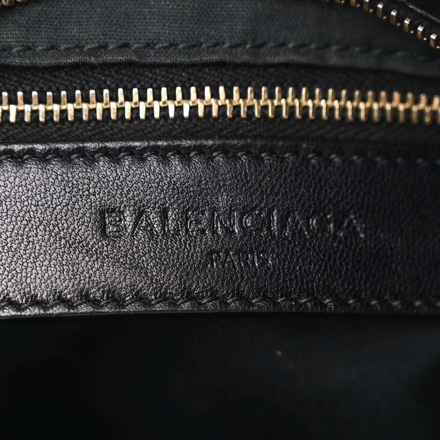 Balenciaga Chevre Gold Metallic Edge Hardware City Black 7 of 11