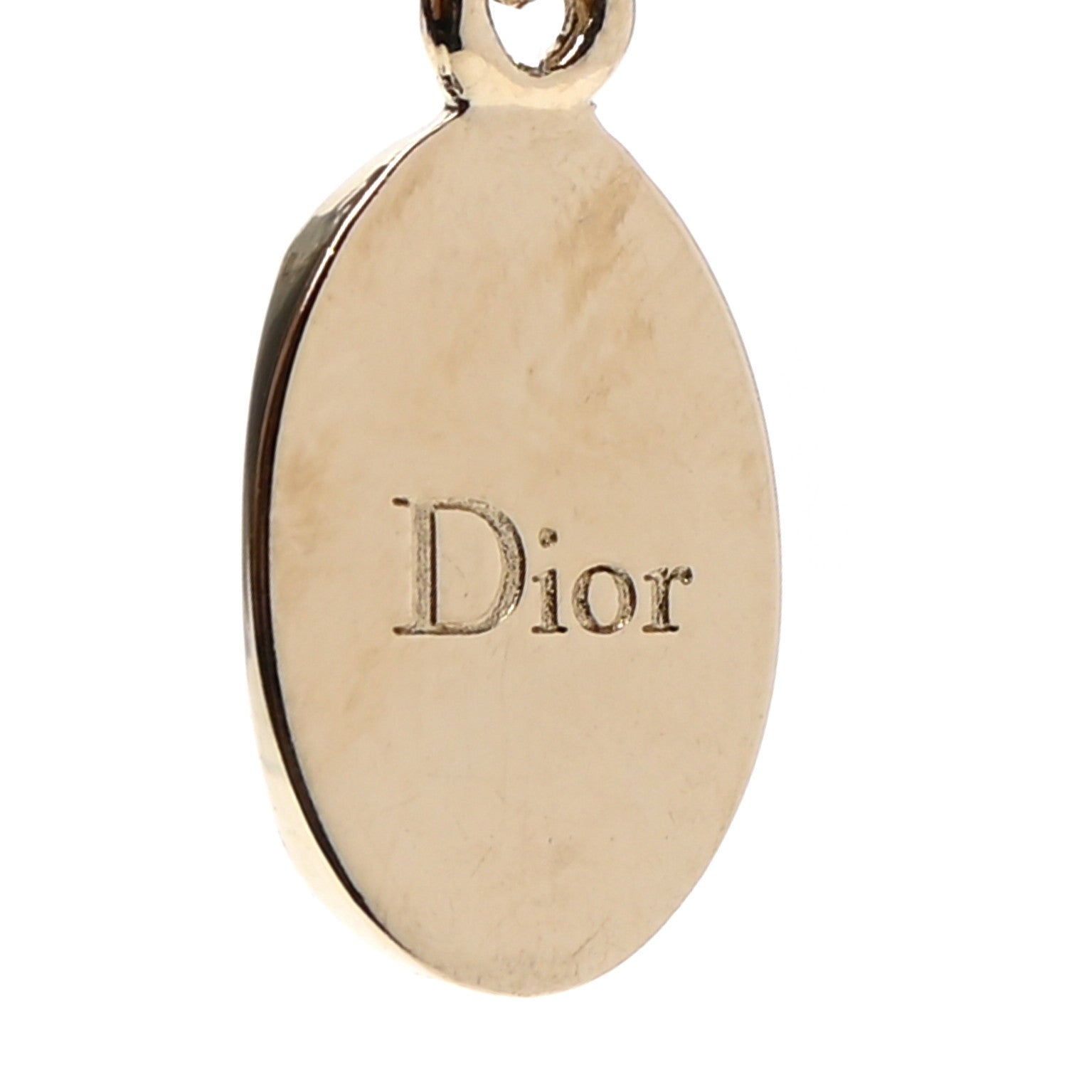 Christian Dior Metal CD Necklace Gold 6 of 6