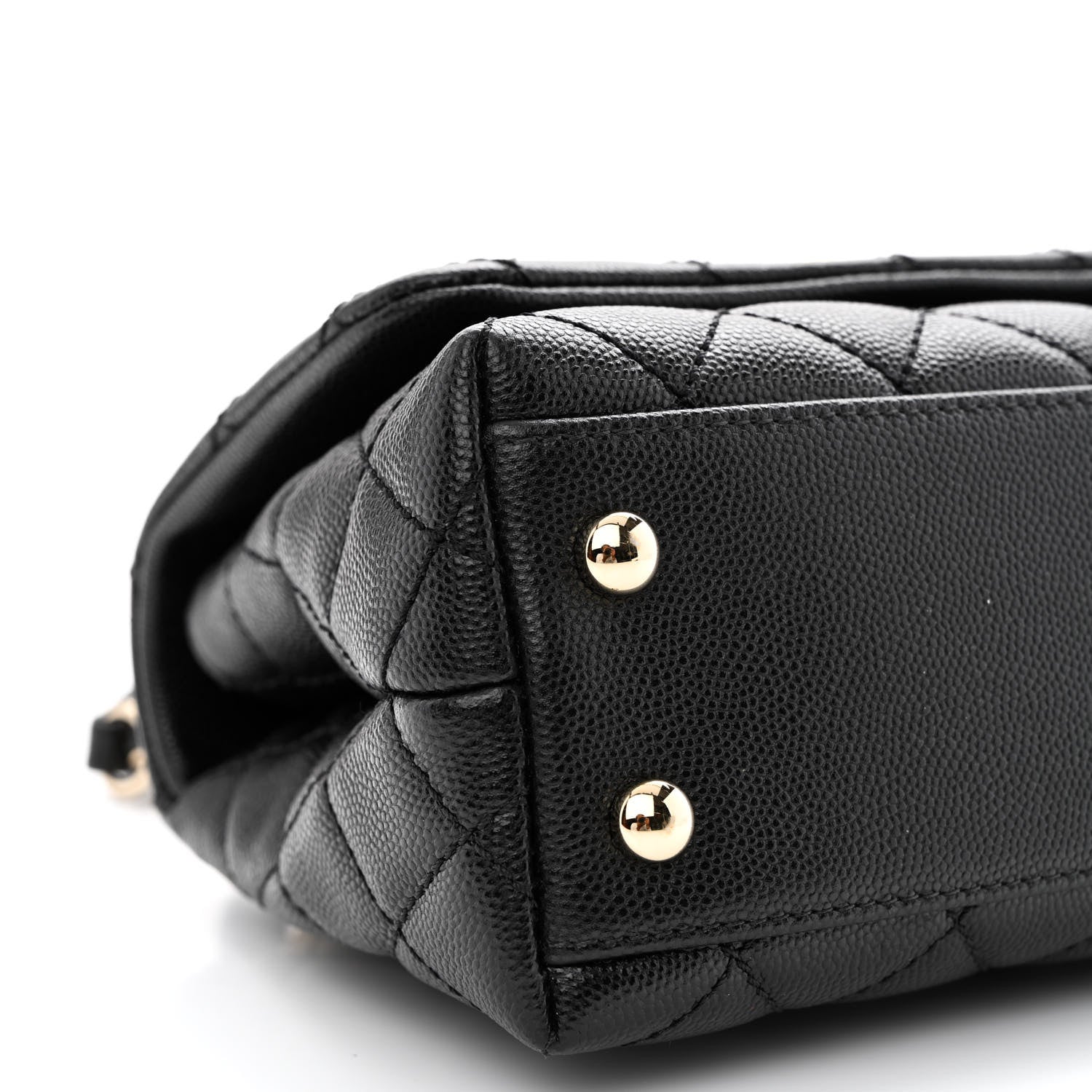 Chanel Caviar Quilted Extra Mini Coco Handle Flap Black 9 of 12