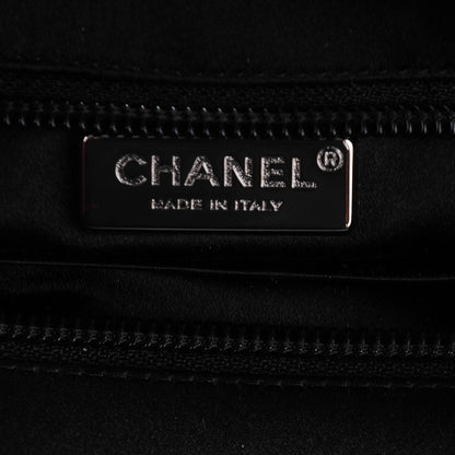 Chanel Satin Diamante Evening Clutch Bag Black 6 of 7