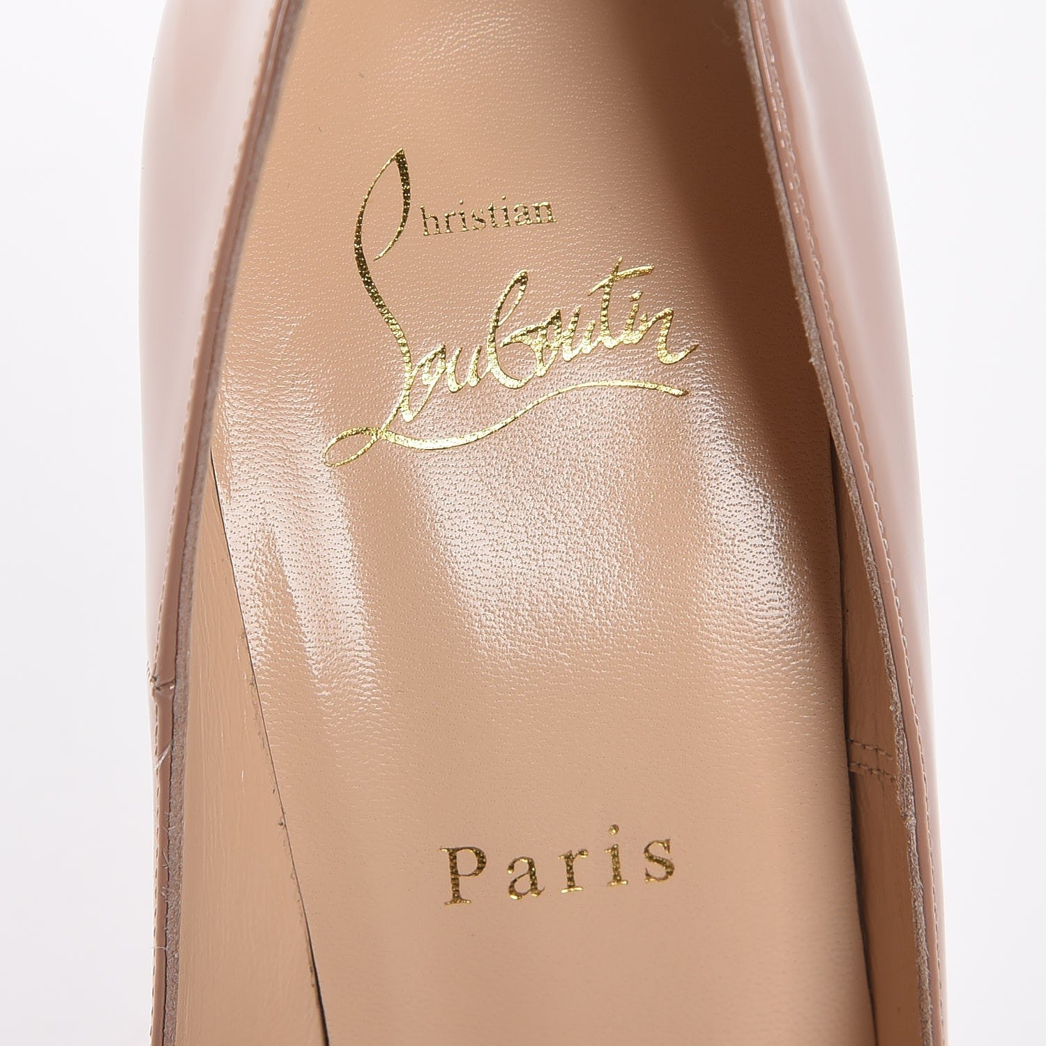 Christian Louboutin Patent So Kate 120 Pumps 37.5 Nude 7 of 7