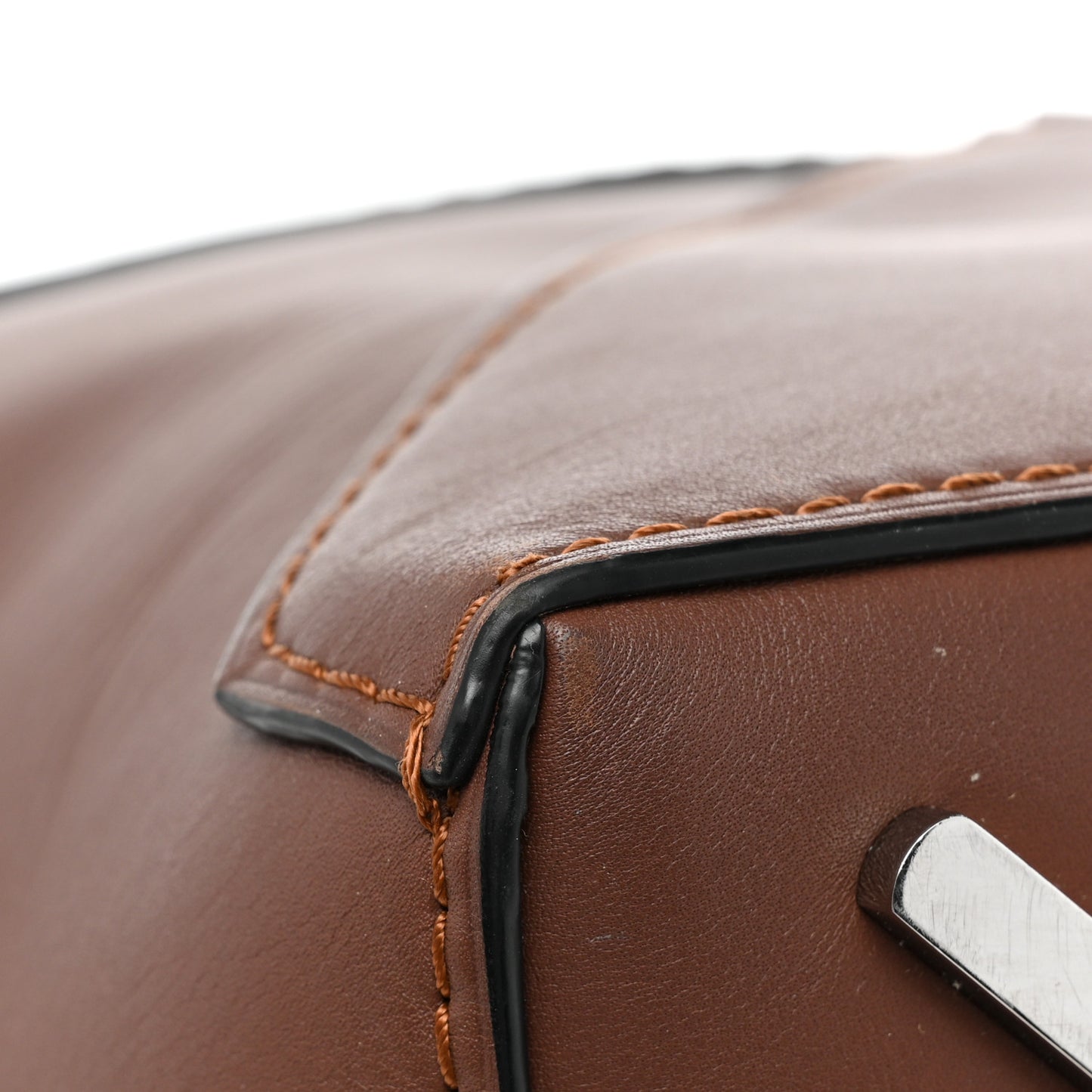 Calfskin Large Puzzle Bag Brown