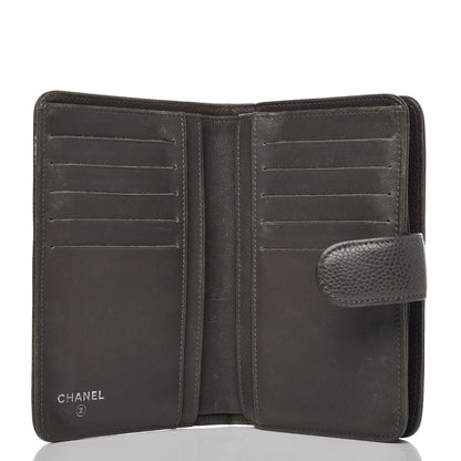 Chanel Caviar Timeless CC Zipped Pocket Wallet Grey 5 of 11