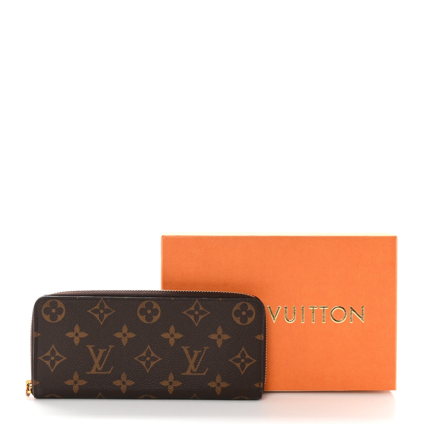 Monogram Clemence Wallet Rose Ballerine