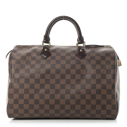 Louis Vuitton Damier Ebene Speedy 35 1 of 8