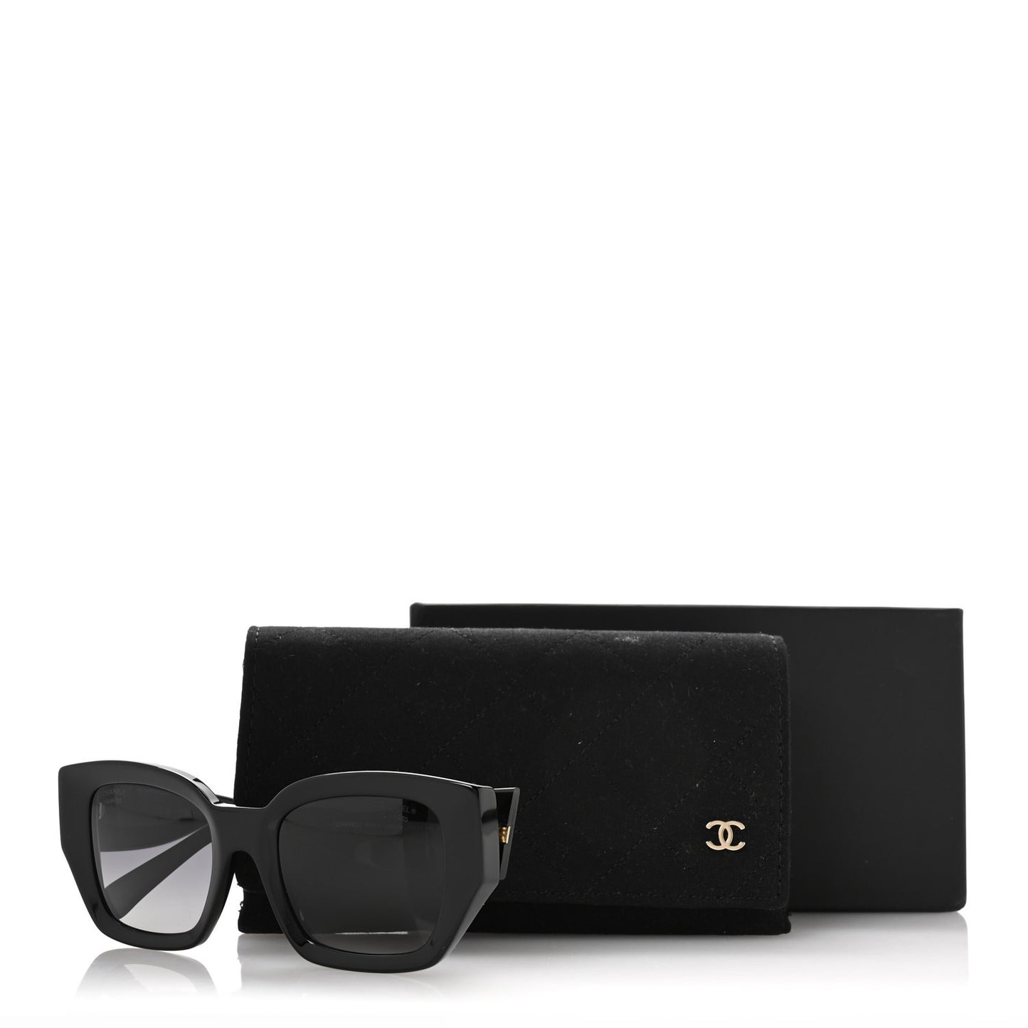 Acetate Polarized Square Sunglasses 5506 Black