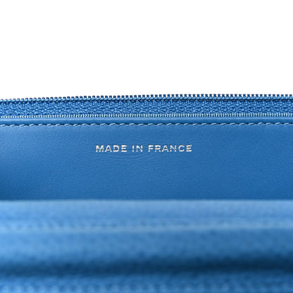 Chanel Iridescent Caviar Quilted Wallet on Chain WOC Blue 7 of 13