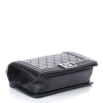 Chanel Calfskin Quilted Medium Boy Flap Black 3 of 8