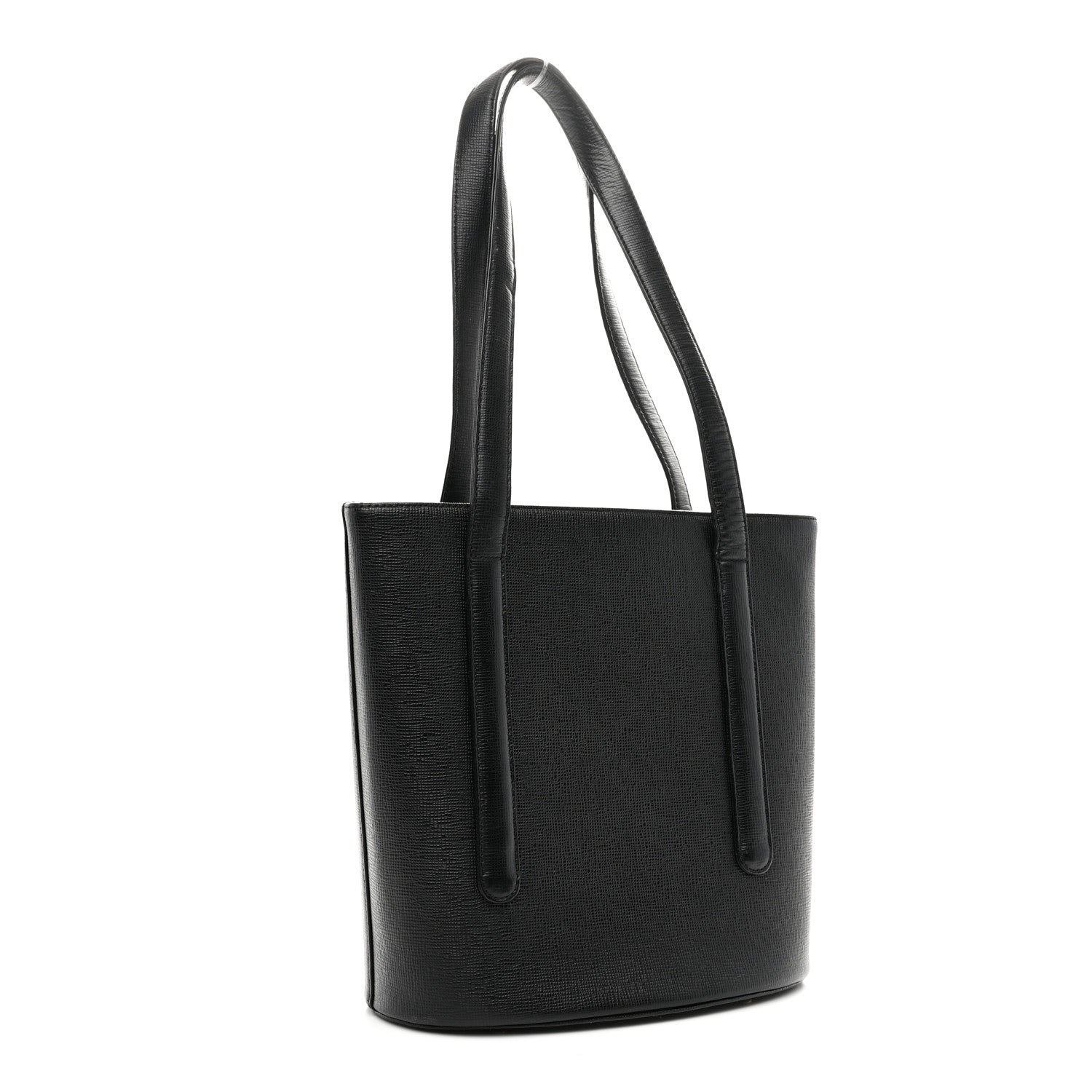 MCM Saffiano Studded Mini Tote Bag Black 3 of 9