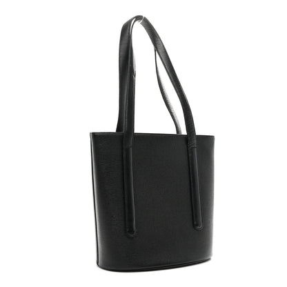 MCM Saffiano Studded Mini Tote Bag Black 3 of 9