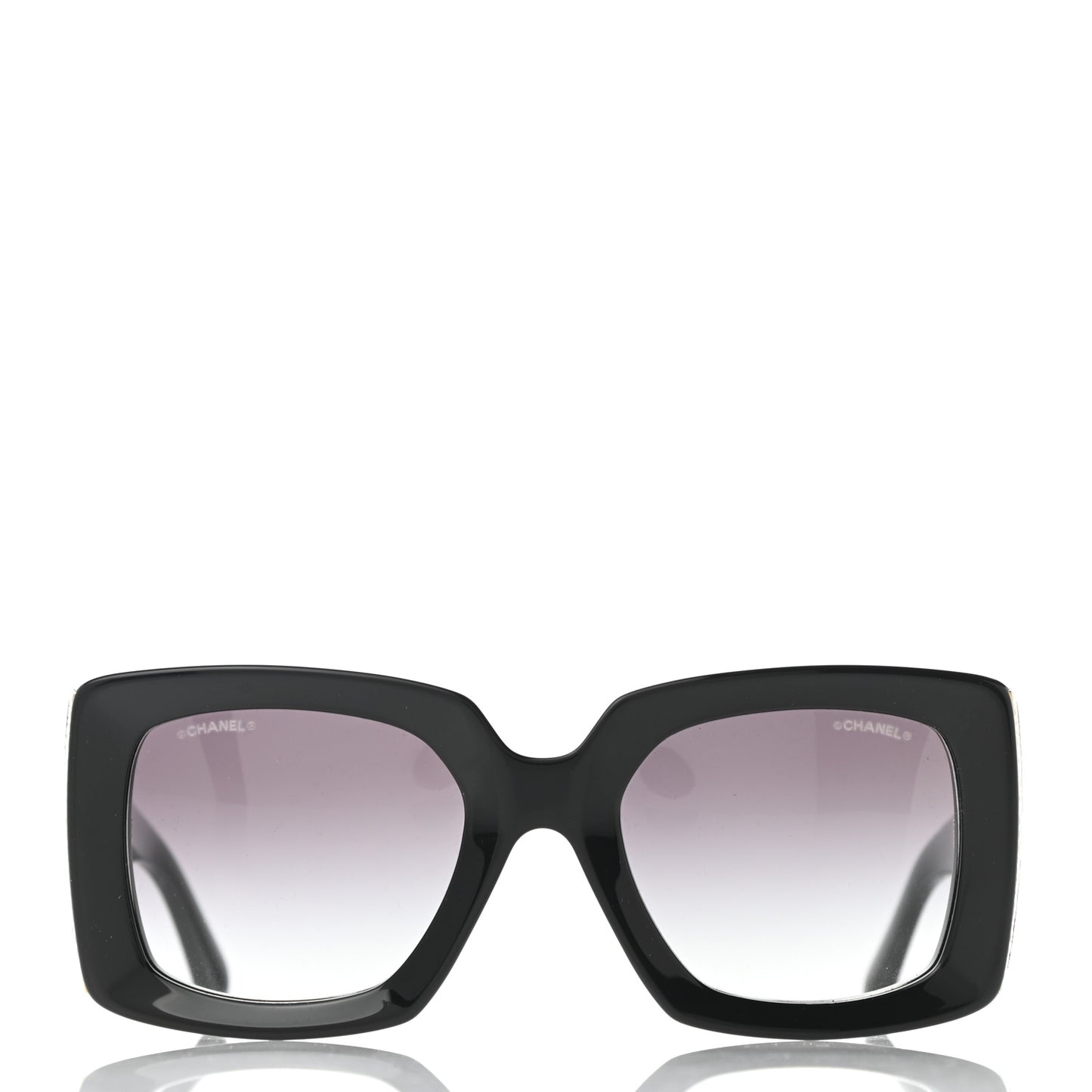 Acetate Rectangle Sunglasses 5435 Black